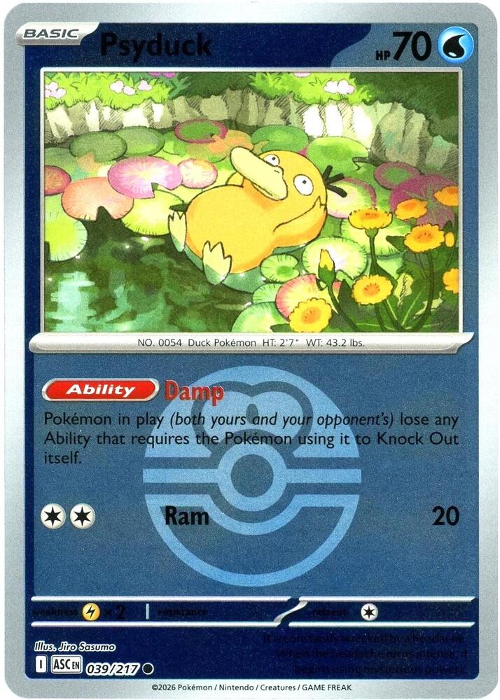 Psyduck - 039/217 (Love Ball) - ME: Ascended Heroes